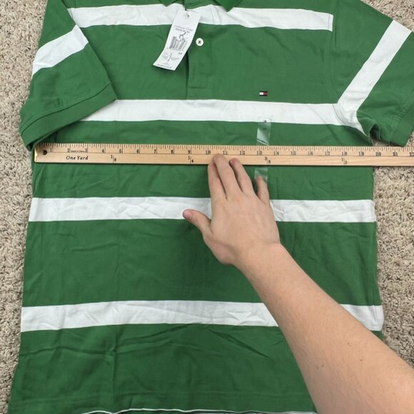 NWT Men's Tommy Hilfiger Short Sleeve Striped Classic Fit Polo Shirt Small - Picture 9 of 11